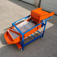 Trieuse de graines 1mm-40mm à double tamis amovible 3kW 220V pour le tri agricole du maïs, du blé, du riz, du soja et des arachides