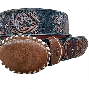 Vintage Solid Square Pin Buckle Genuine Leather <b>Western</b> Steel Rhinestone <b>Belts</b> Unisex Kids Boys Gents <b>Men</b> Eco-Friendly Heavy - Product Image 6