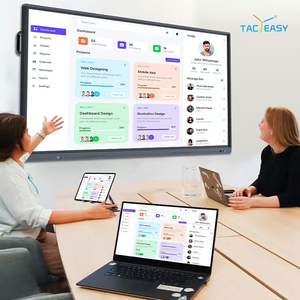 55 65 75 86 98 110インチ 4K スマートスクールホワイトボード ペン/指タッチスクリーン インタラクティブスマートデジタルボードパネル 教育用 - Product Image 4