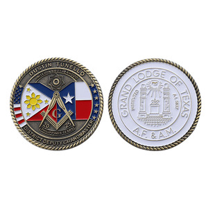 Đồng xu tùy chỉnh kim loại kẽm hợp kim 2D 3D men Logo thư Bộ sưu tập tiền xu đồng thau Philippines Texas quà lưu niệm kỷ niệm đồng xu - Product Image 3