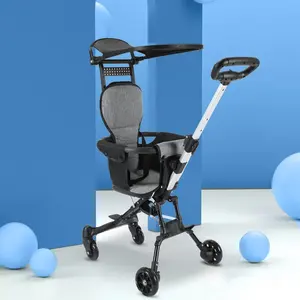 2023 Baby stroller factory supplier infants prams folding baby pushchair two-way /mini carts trolley