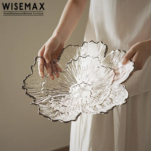 WISEMAX MEUBLES Style Art Français Décoration intérieure Plateau à fruits Assiettes à bijoux Table à manger Mariage Petits bibelots Décoration en verre soufflé - Product Image 4