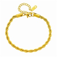 Bracelet chaîne simple en acier inoxydable SL508 Hip Hop, bijou de main unisexe polyvalent et tendance pour couple