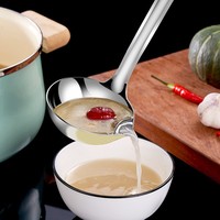 Séparateur d'huile en acier inoxydable, cuillère à soupe robuste, résistante aux hautes températures, ustensile de cuisine de qualité alimentaire pour usage domestique et commercial