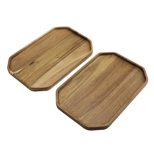 ถาดเสิร์ฟไม้กระถิน 30x20x2 ซม. รูปทรงสี่เหลี่ยมผืนผ้า ลายไม้ สำหรับใช้ในครัวเรือน - Product Image 4