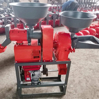 Nouvelle machine à décortiquer le riz combinée, portable, à moteur, haute capacité, pour usage agricole et domestique, avec broyeur de céréales