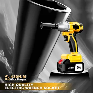 Juego <span class=keywords><strong>de</strong></span> Llaves <span class=keywords><strong>de</strong></span> <span class=keywords><strong>Impacto</strong></span> Eléctricas 3 en 1 para Automóvil, 20 V, Inalámbricas, 430 nm, Grado Industrial, Taladro y <span class=keywords><strong>Pistola</strong></span> <span class=keywords><strong>de</strong></span> <span class=keywords><strong>Impacto</strong></span> a Batería para Bricolaje - Product Image 3