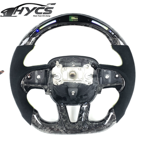 Volant en fibre de carbone forgé éclairage Led pour chargeur SRT <span class=keywords><strong>Challenger</strong></span> pour Dodge Cherokee SRT pour volant Jeep Grand - Product Image 1