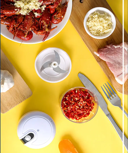 Portable Multi-Functional Wireless Electric <b>Vegetable</b> <b>Chopper</b> Stainless Steel 2-Piece Mini Home Kitchen Fruit <b>Vegetable</b> Tools - Product Image 2