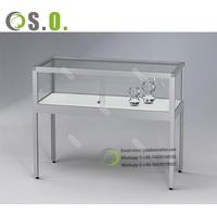 Vitrine pleine vision avec éclairage LED Vitrines en verre Produits hauts Vitrines