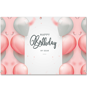 Bannière publicitaire personnalisée en tissu pour décorations intérieures, fêtes d'anniversaire d'enfants et arrière-plans - Product Image 1