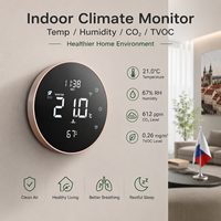 Interruptor Digital Tuya Zigbee para Calefacción por Suelo Radiante, Perilla Redonda, Controlador de Temperatura para Sauna, Termostatos Wifi para Hogar Inteligente