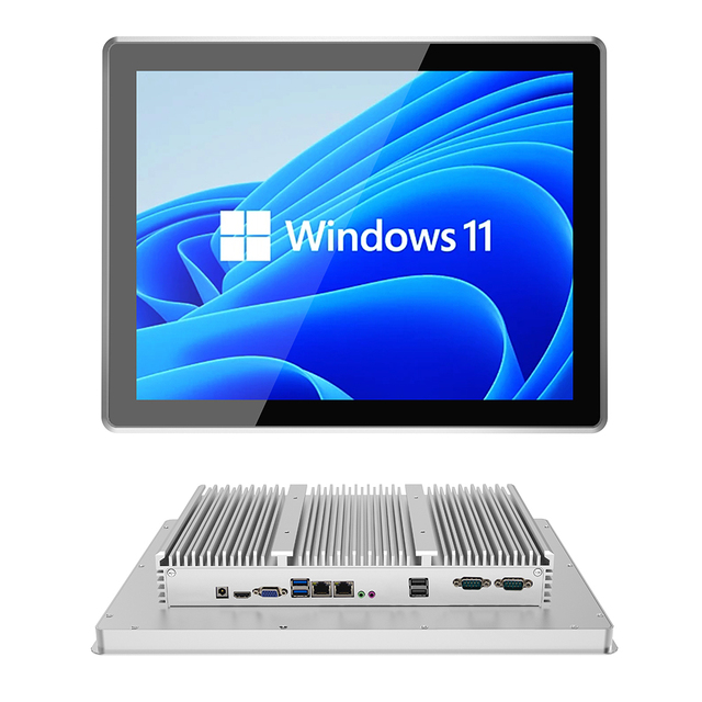 19 Inch IP65 Fanless Industrial Panel PC Intel CPU Capacitive Touch Screen 4GB RAM for Manufacturing Factory Automation