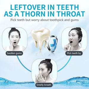 Hot bán 60 xỉa răng Pick trắng nha khoa Pick xỉa nhựa răng miệng flossers kẹo cao su mềm Toothpicks - Product Image 5