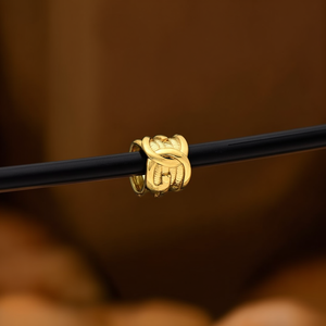 Fashion <b>Ring</b> 316L Stainless Steel PVD Gold Plating Sustainable Resistant Design - Product Image 3