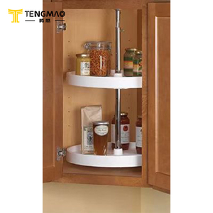 New Style <strong>Kitchen</strong> Household 360 Rotating Ps+Zink Alloy <strong>Shelving</strong> 18inch <strong>Kitchen</strong> Storage Rack - Product Image 2