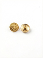 Boutons de couture ronds en alliage de zinc plaqué, avec logo personnalisé, prix d'usine, tige de 18 mm, accessoires vestimentaires