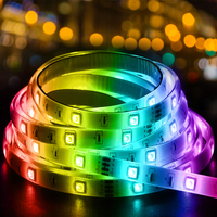 Bande lumineuse à rayures Led Rgb, étanche ou non étanche, Ip20 Ip65 Smd5050, 14.4W, 12V, Dc, couleur de rêve