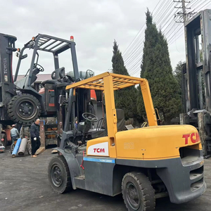 Très bon état, chariot élévateur à fourche d'occasion d'origine japonaise TCM KOMATSU HELI FD50 5 tonnes, moteur diesel, meilleur prix, Shanghai - Product Image 1
