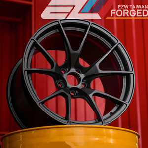 Cerchi in Lega Forgiati EZW Monoblocco Deep Concave Personalizzati 18 19 20 21 <span class=keywords><strong>22</strong></span> 5x114.3 5x112 Nero Lucido Spazzolato VS5RS per BMW Porsche Toyota - Product Image 4