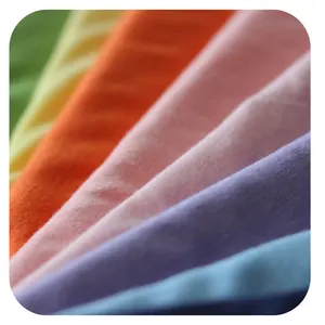 40S Spun Single Jersey Fabric 100% Polyester 120gsm Cotton-like Polyester Fabric Polyester Microfiber Fabric For T-shirts