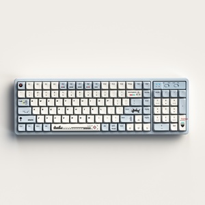 Clavier mécanique sans fil Bluetooth triple mode, connexion filaire à axe soudé, pour utilisation au bureau, dans les jeux électroniques et sur ordinateur - Product Image 6