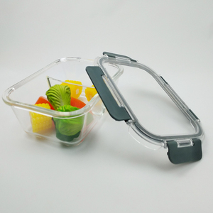 reutilizable contenedores de vidrio <span class=keywords><strong>para</strong></span> alimentos Bento <span class=keywords><strong>almuerzo</strong></span>, caja libre de BPA de almacenamiento de alimentos con tapas - Product Image 4
