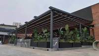 Prix d'usine Pergola pliante Toit rétractable Pergola imperméable Pare-soleil Auvent rétractable pour restaurant Extérieur