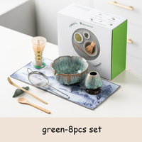 Kits de matcha personnalisés avec logo, accessoires, fouet en bambou, cuillère, bol en céramique, ensemble de kit de matcha classique pour les outils à thé