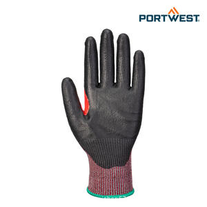 Guantes de seguridad de nitrilo Portwest A670 resistentes al corte y al calor antideslizantes longitud de la ópera puño elástico - Product Image 2