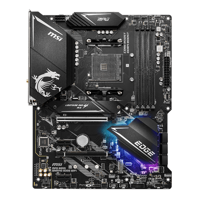 Best Price MSI Computer Motherboard MPG B550 GAMING EDGE WIFI DDR4 Socket AM4 Support R Yzen Processor PC Gaming Motherboard