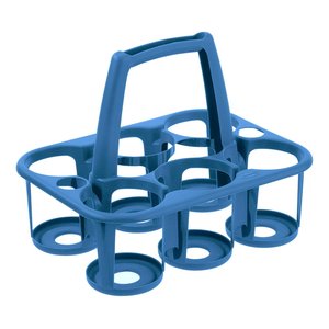 Porta botellas con cesta para 6 botellas COVER LINE Azul océano 807514471F - Product Image 1