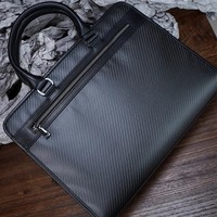 Sac à main en fibre de carbone véritable pour homme, sac d'affaires, sac à main de grande capacité, léger, décontracté, sac bandoulière