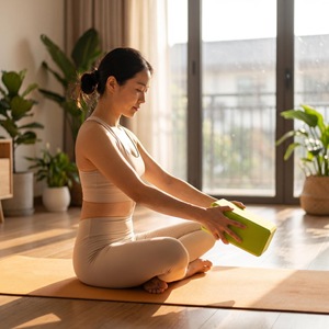Bloques de Yoga de Espuma EVA de Alta Densidad, Ecológicos, Antideslizantes y Ligeros, Accesorios para Yoga, Pilates y Estiramiento - Product Image 4