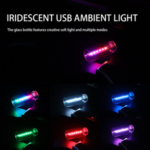 USB couleur voiture atmosphère veilleuse <span class=keywords><strong>Camping</strong></span> USB batterie externe/<span class=keywords><strong>ampoule</strong></span> transparente voiture décoration outils Modification accessoires - Product Image 5