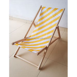 Chaise de plage à bride, chaise de soleil pliante, chaise de terrasse en <span class=keywords><strong>bois</strong></span> pour balcon - Product Image 5