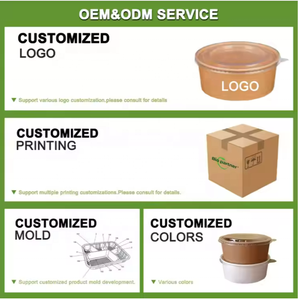 Giấy kem ly dùng một lần món tráng miệng bát cho thực phẩm nóng hoặc lạnh giấy Snack container cho Sundae sữa chua đông lạnh súp (Nâu) - Product Image 3