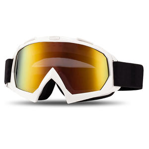 Lunettes de sport tendance surdimensionnées pour le ski, le cyclisme, la moto, la randonnée, coupe-vent, monture noire, miroir argenté, ajustement fin - Product Image 3