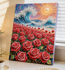 Kit d'impression artistique DIY Perles et Diamants, Décoration Murale Traditionnelle Chinoise Faite à la Main sur le Thème des Animaux, Cadeau pour Adultes, Perles Scintillantes pour Mur de la Maison - Product Image 3