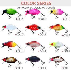 Leurre coulant pour insectes de 40 mm, 3,4 g - Conception à équilibre fixe, oscillation naturelle large pour la pêche à la truite, au bar et au poisson-chaud, action de chute lente - Product Image 6