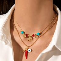 Nouveau Collier Hawaïen d'été avec Pendentif Étoile de Mer Exquise en Alliage et Chaîne à Maillons pour Femme – Cadeau Tendance