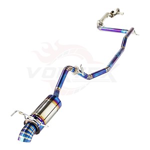 ท่อไอเสีย Vortex Premium Burnt Blue Titanium Alloy สำหรับ Honda Fit Jazz GK5 1.5L L15B รุ่นเพิ่มสมรรถนะ Catback - Product Image 2