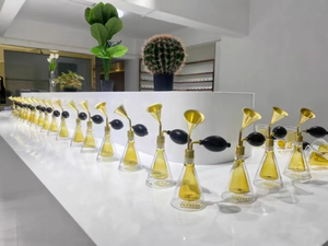 300ml Double Couche Transparent Bronze Doré Parfum Huile Essentielle Café <span class=keywords><strong>Test</strong></span> Bouteilles En Verre Parfum Senteur Bouteille - Product Image 3