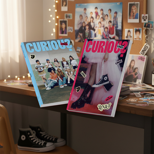 UNIS K-Pop Publicación Electrónica 1er Single CURIOUS Photobook 84p Pegatinas PhotoCard Póster Doblado Dos Versiones Llavero - Product Image 3