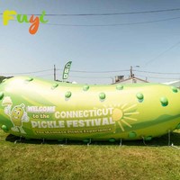 Ballon gonflable géant en forme de cornichon pour festival et événement sportif de course