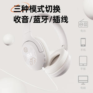 Casque <span class=keywords><strong>INPHIC</strong></span> H1S filaire et sans fil double mode avec radio FM, suppression active du bruit (ANC) et chargement sans fil - Product Image 2