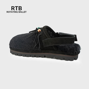 Phụ Nữ Chính Hãng Da Cừu Một Mảnh Bất Lông Lót Cho Phong Cách Thời Trang Thoải Mái Cho Không Trượt Bền Duy Nhất Ấm Mùa Đông Giày - Product Image 4