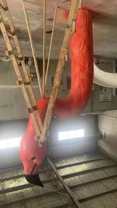 Zoo-Dekor-Fabrik Maßgefertigte Hochwertige Handgeschnitzte Harz- & Glasfaser-Tierskulptur Flamingo Elefant Statue Pegasus Marke - Product Image 2