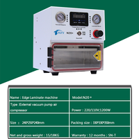 Machine de réparation d'écrans LCD 2-en-1 N20+ 7 pouces avec écran tactile, machine à retirer les bulles et machine de laminage sous vide OCA pour téléphones et iPad
