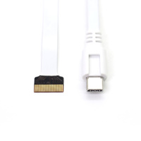 Connecteur mâle Type-C à connecteur FFC à 24 broches, câble plat flexible personnalisé, câble de câblage FFC plat flexible